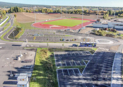 Athletics Field in Børstad, Access Road and Parking